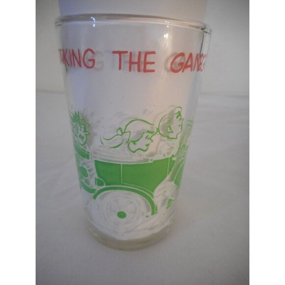 EUC Vintage 1971 Archie Jughead Taking The Gang For A Ride Jelly Jar Glass Cup 4 - Picture 2 of 5